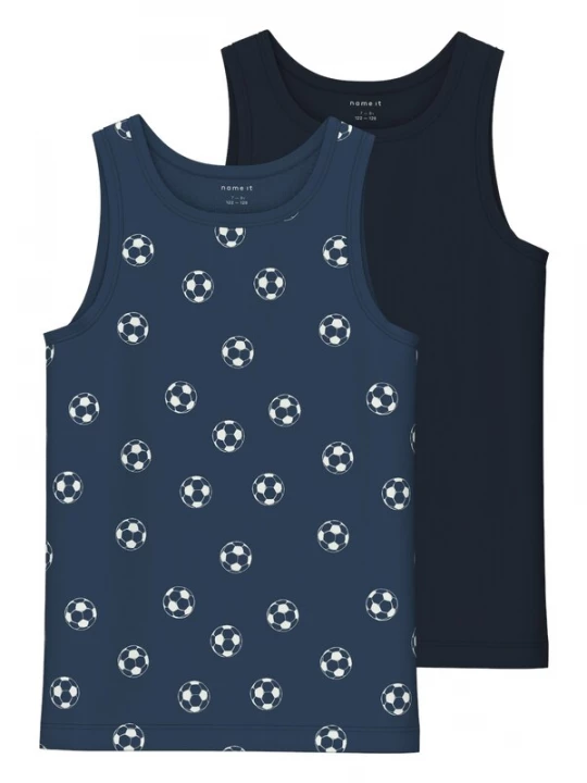 Foto van product NAME IT Onderhemd navy / donkerblauw / wit