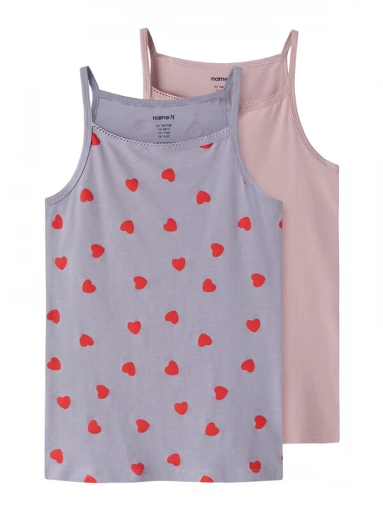 Foto van product NAME IT Onderhemd sering / pastellila / rood