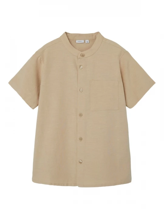 Foto van product NAME IT Overhemd 'NKMFaher' donkerbeige