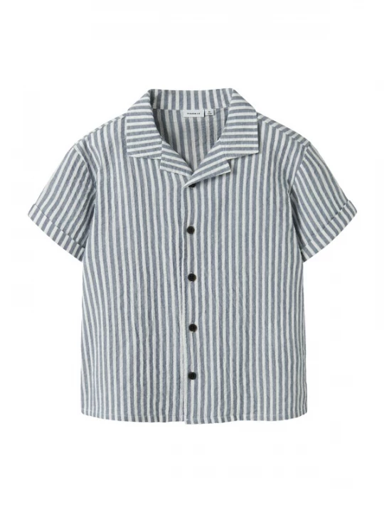 Foto van product NAME IT Overhemd 'NKMFEDENIS' indigo / wit