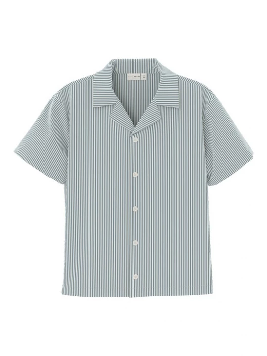 Foto van product NAME IT Overhemd 'NKMVERYL' smoky blue / wit