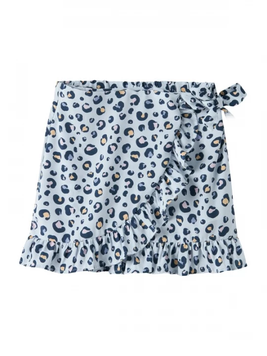 Foto van product NAME IT Rok 'NKFVinaya' beige / blauw / donkerblauw