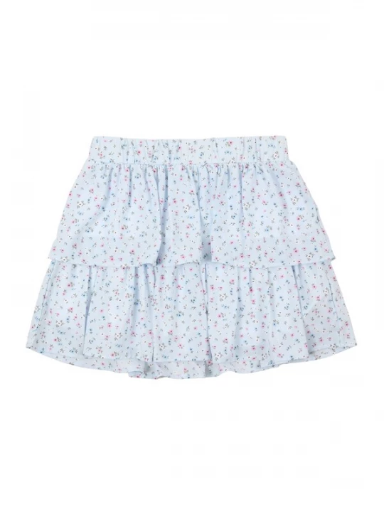 Foto van product NAME IT Rok 'NKFVinaya' lichtblauw / olijfgroen / rosa / wit