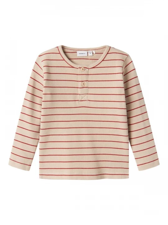 Foto van product NAME IT Shirt beige / rood