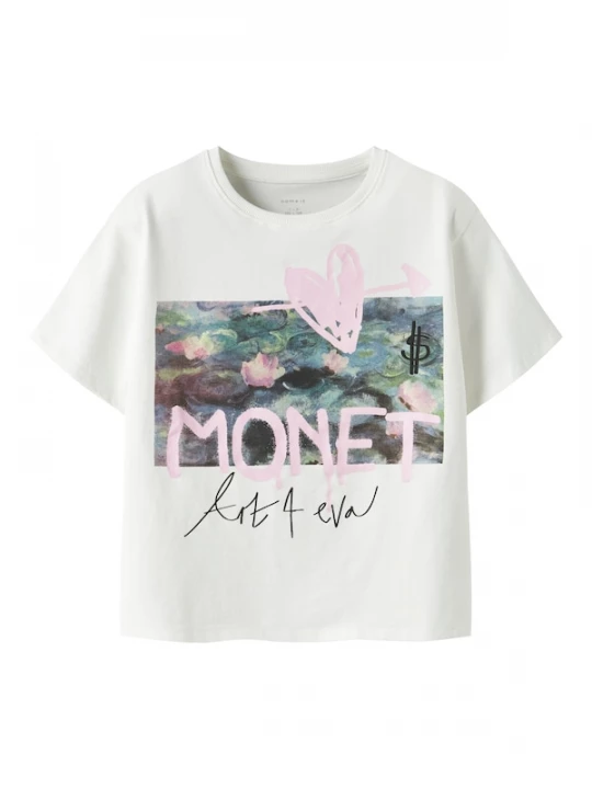 Foto van product NAME IT Shirt blauw / bruin / rosé / wit