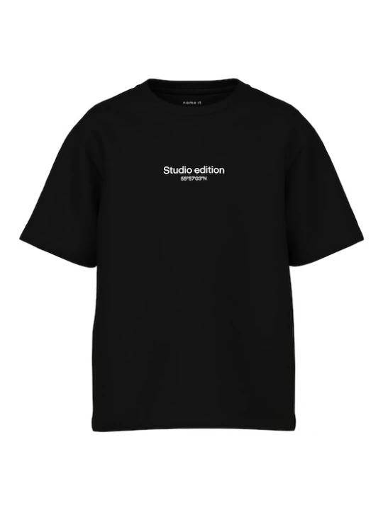 Foto van product NAME IT Shirt 'Brody' zwart / wit