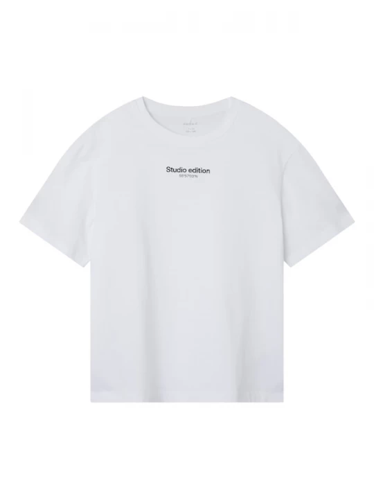 Foto van product NAME IT Shirt 'Brody' zwart / wit