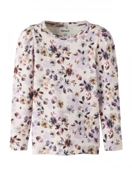 Foto van product NAME IT Shirt crème / bruin / sering / rosa