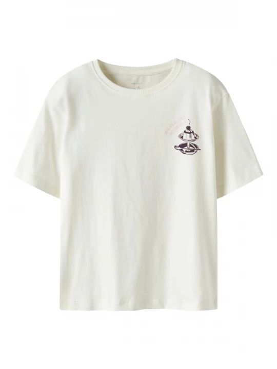 Foto van product NAME IT Shirt crème / groen / rosa / zwart
