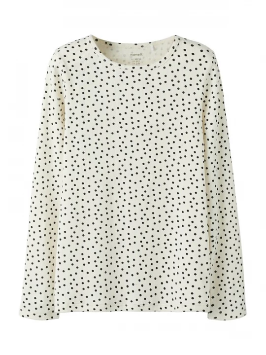 Foto van product NAME IT Shirt crème / zwart