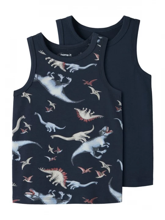 Foto van product NAME IT Shirt 'DINO NOOS' navy / lichtblauw / grijs / rood