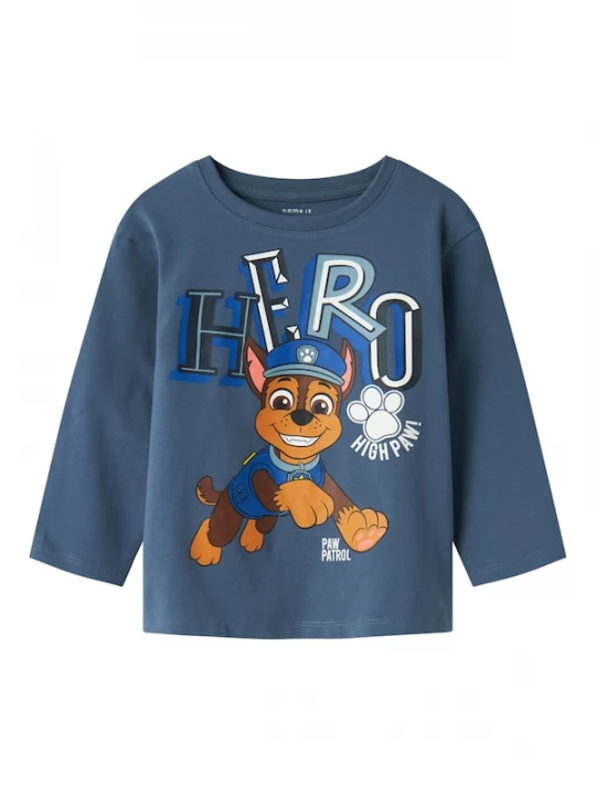 Foto van product NAME IT Shirt 'Jahav Pawpatrol' saffier / bruin / karamel / wit
