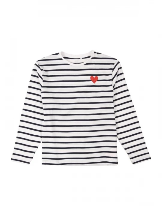 Foto van product NAME IT Shirt knalrood / zwart / wit
