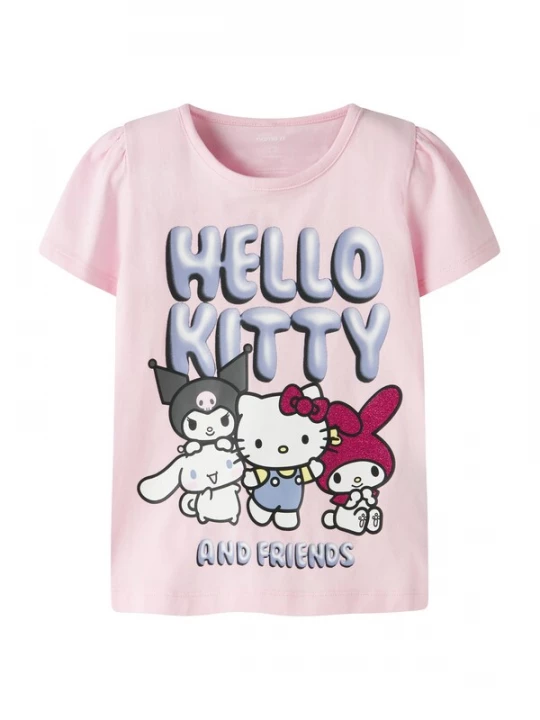 Foto van product NAME IT Shirt lavendel / bessen / rosa / wit