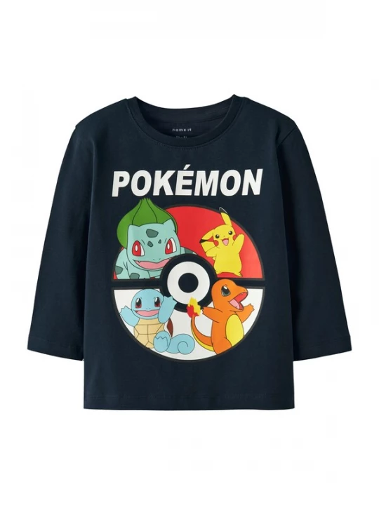 Foto van product NAME IT Shirt navy / lichtblauw / oranje / rood