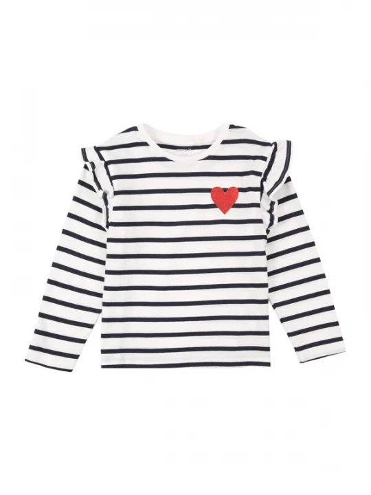 Foto van product NAME IT Shirt navy / rood / wit