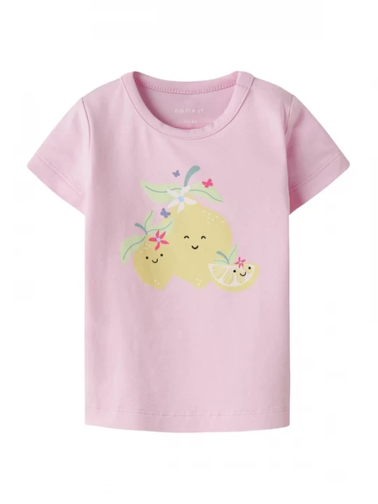 Foto van product NAME IT Shirt 'NBFFITRUZ' geel / lichtgroen / lichtroze