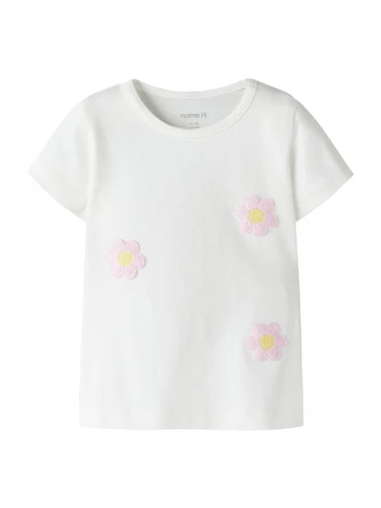 Foto van product NAME IT Shirt 'NBFJEANELLE' lichtgeel / rosa / wit