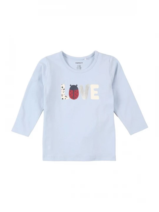 Foto van product NAME IT Shirt 'NBFKARRIE' lichtblauw / donkerblauw / cranberry / wit