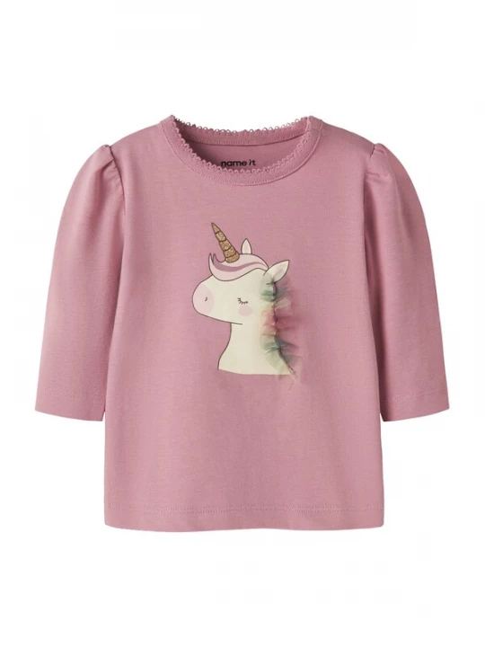 Foto van product NAME IT Shirt 'NBFLotta' mauve / rosa / wolwit