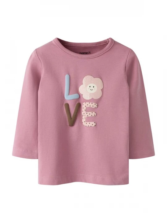Foto van product NAME IT Shirt 'NBFLUA' beige / lichtblauw / bruin / mauve
