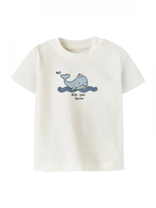 Foto van product NAME IT Shirt 'NBMFallon' saffier / opaal / zwart / offwhite