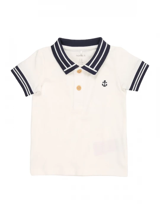 Foto van product NAME IT Shirt 'NBMFlip' nachtblauw / wit