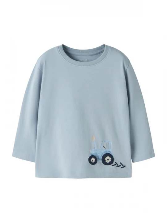 Foto van product NAME IT Shirt 'NBMFotroels' beige / navy / duifblauw / lichtblauw
