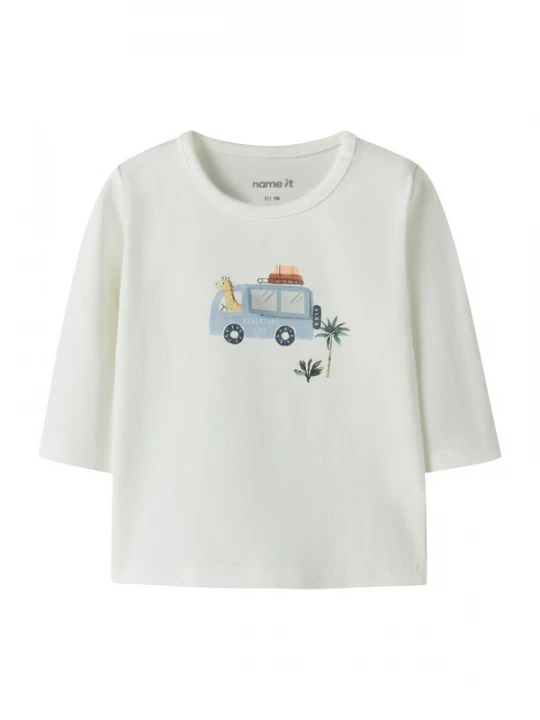 Foto van product NAME IT Shirt 'NBMHERRO' lichtblauw / karamel / lichtgeel / natuurwit