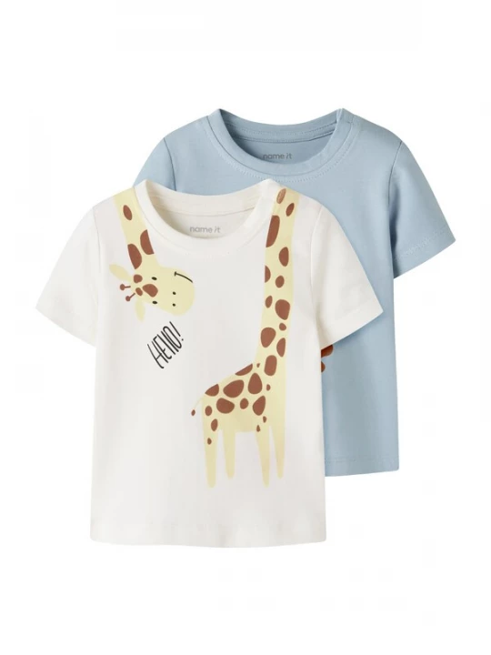 Foto van product NAME IT Shirt 'NBMHOS' beige / crème / lichtblauw / bruin