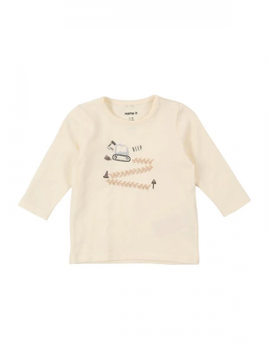 Foto van product NAME IT Shirt 'NBMKOPLA' taupe / lichtblauw / donkerbruin / wolwit