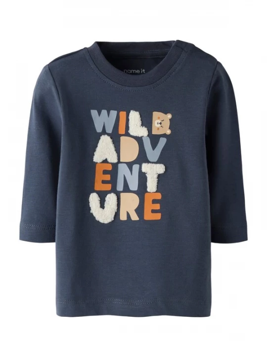Foto van product NAME IT Shirt 'NBMNIKS' blauw / navy / oranje / wit