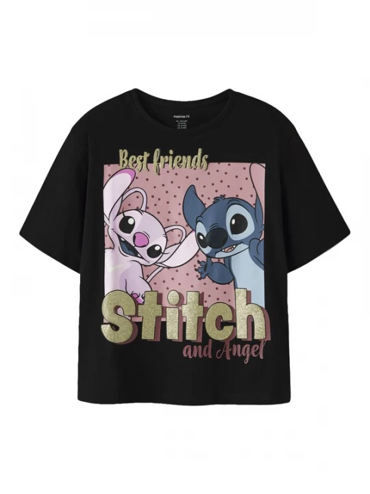 Foto van product NAME IT Shirt 'NKFADARA STITCH' blauw / goud / rosa / zwart