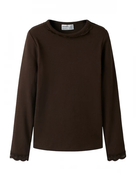 Foto van product NAME IT Shirt 'NKFBelisa' chocoladebruin