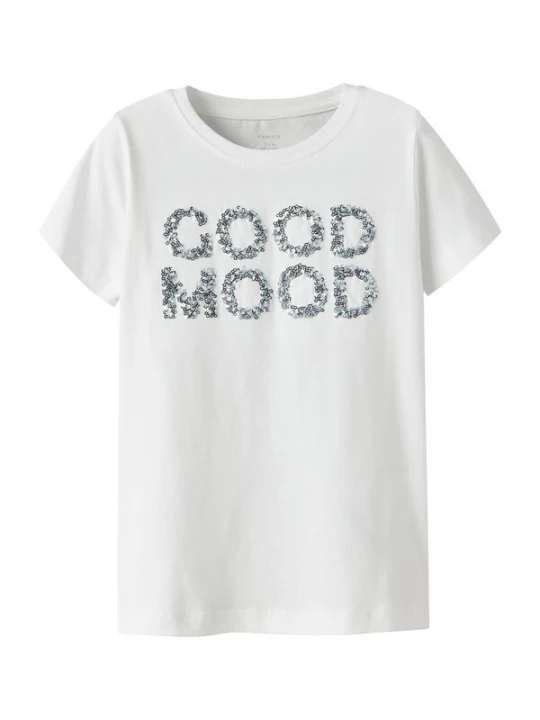 Foto van product NAME IT Shirt 'NKFFINOJO' pastelblauw / zwart / zilver / wit