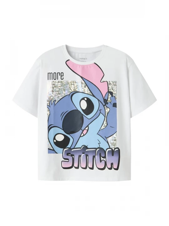 Foto van product NAME IT Shirt 'NKFFora Stitch' marine / navy / rosa / wit
