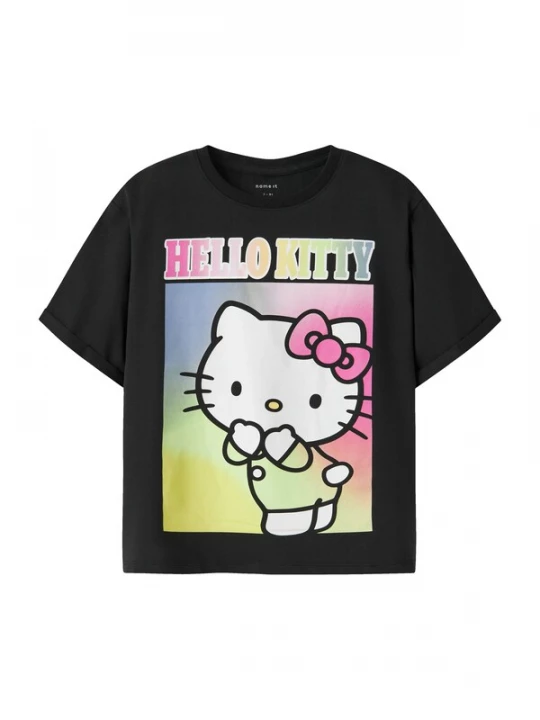 Foto van product NAME IT Shirt 'NKFForma Hellok' lichtgroen / pink / zwart / wit