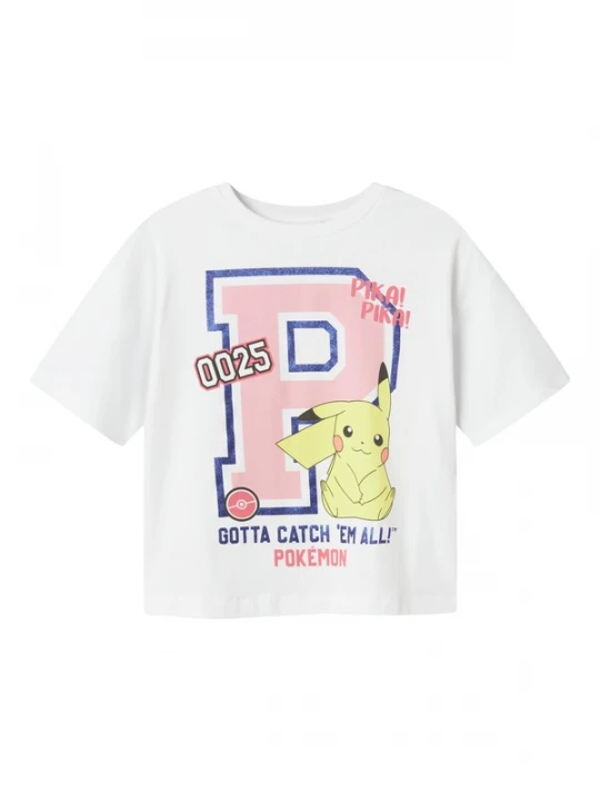 Foto van product NAME IT Shirt 'NKFJixa Pokemon' blauw / geel / rosa / wit