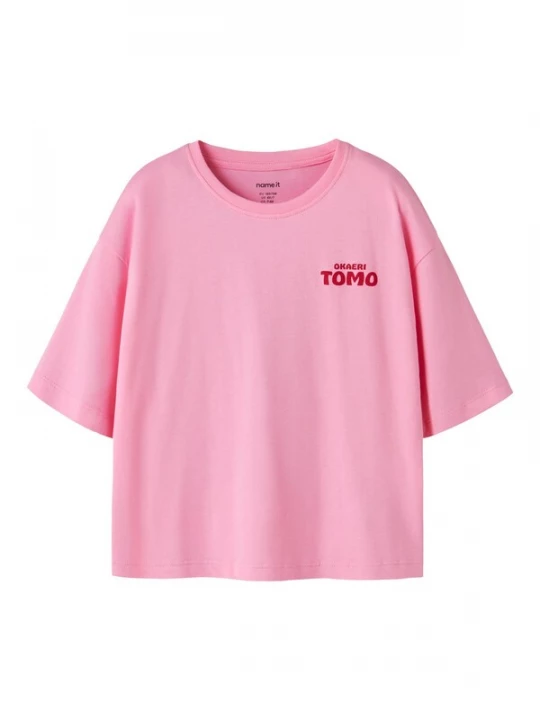 Foto van product NAME IT Shirt 'NKFJulmo' pink / karmijnrood