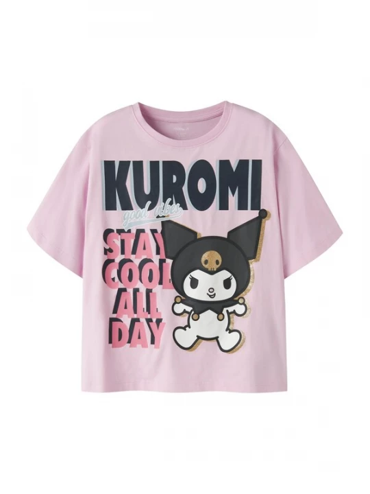 Foto van product NAME IT Shirt 'NKFJynel Hellok' goud / rosa / zwart / wit