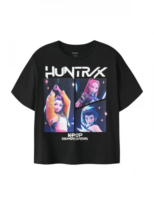 Foto van product NAME IT Shirt 'NKFMARA KPOP' oranje / pink / zwart / wit