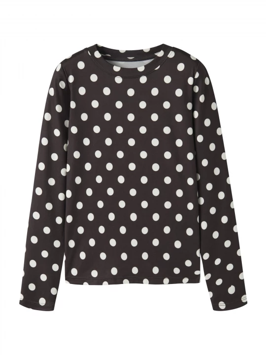 Foto van product NAME IT Shirt 'NKFNAKUKS' donkerbruin / wit