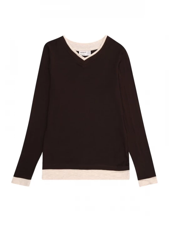 Foto van product NAME IT Shirt 'NKFNORA' beige gemêleerd / bruin