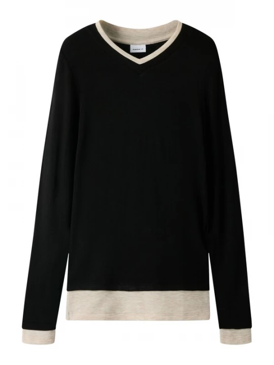 Foto van product NAME IT Shirt 'NKFNora' lichtbeige / zwart