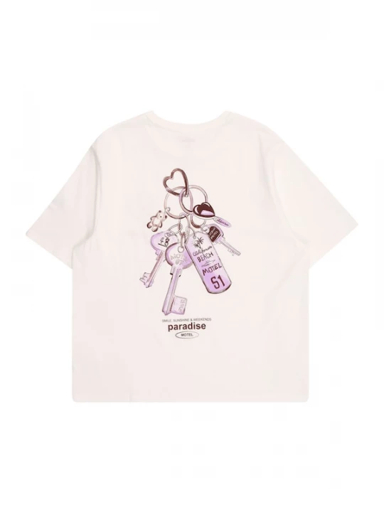 Foto van product NAME IT Shirt 'NKFNOVAS' rosa / donkerrood / wit