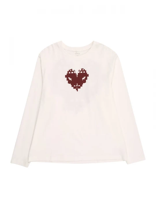 Foto van product NAME IT Shirt 'NKFNYLA' chocoladebruin / zwart / wit
