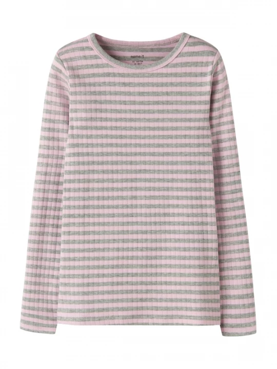 Foto van product NAME IT Shirt 'NKFSuraja' grijs gemêleerd / rosa