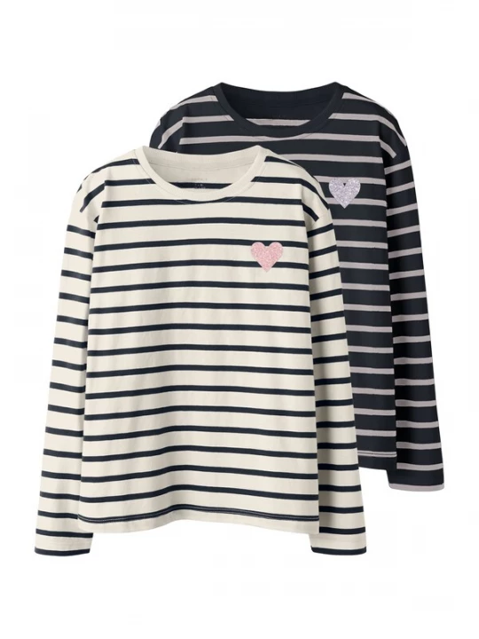 Foto van product NAME IT Shirt 'NKFTENISA' marine / lichtlila / oudroze / offwhite