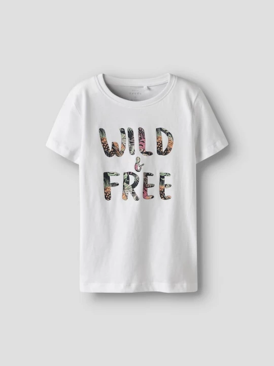 Foto van product NAME IT Shirt 'NKFVanaya' lichtgroen / koraal / zwart / wit