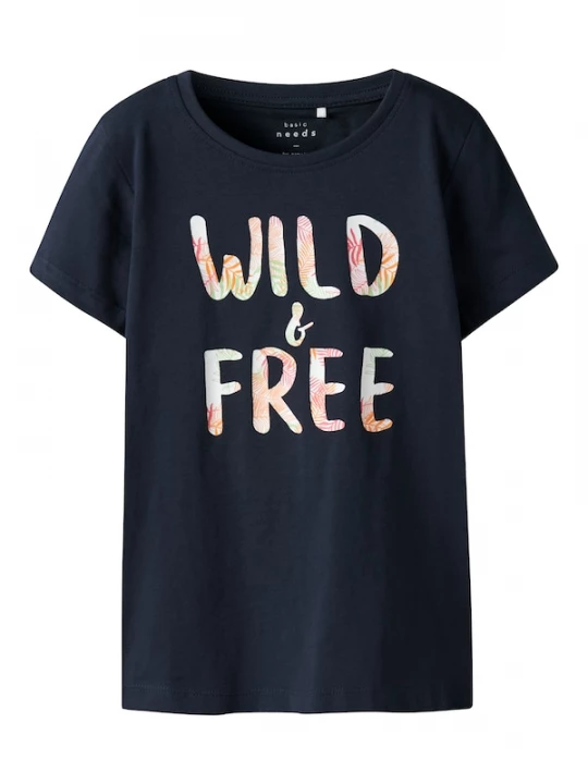 Foto van product NAME IT Shirt 'NKFVanaya' navy / oranje / pink / offwhite